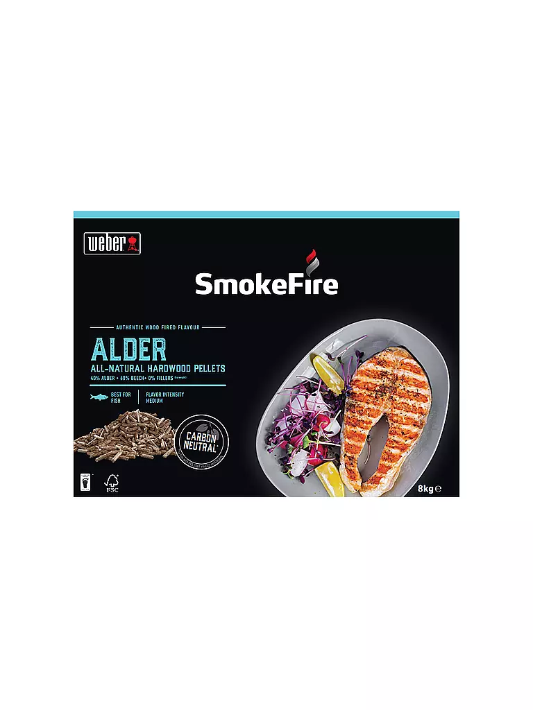 WEBER GRILL | Smokefire Holzpellets 8kg Erlenholz | Marrón
