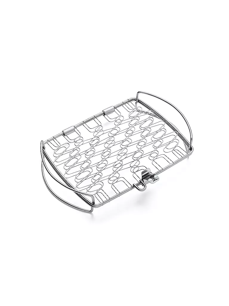 WEBER GRILL | Soporte pequeño para pescado y verduras (a partir de 37 cm) | Plata