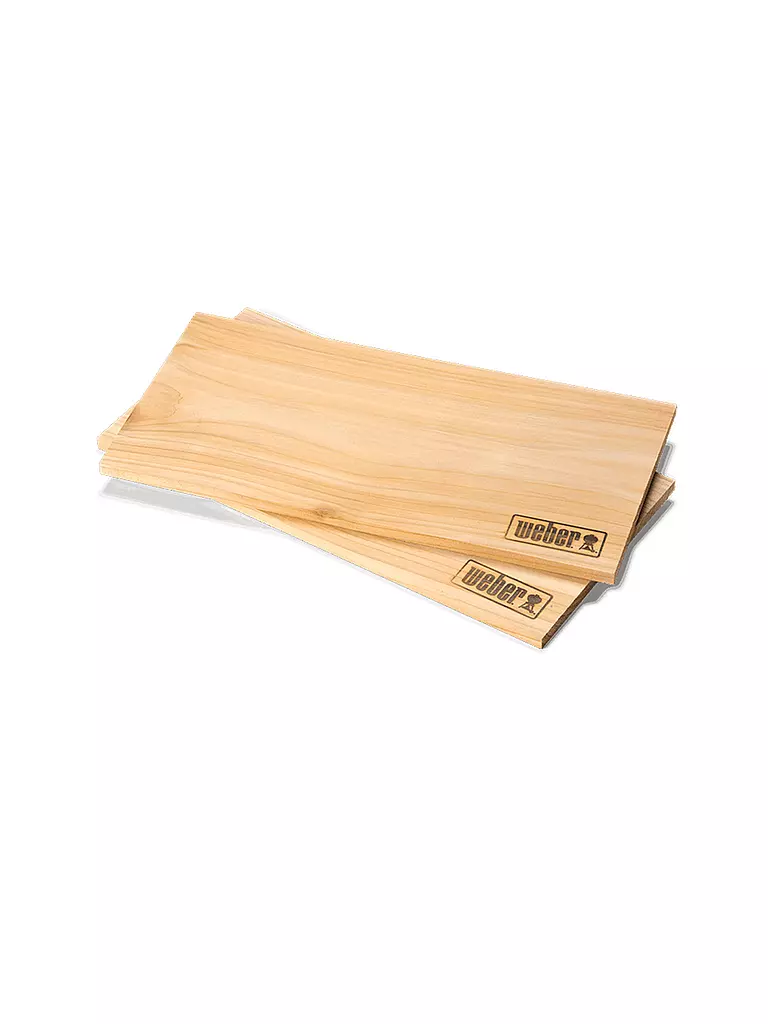 WEBER GRILL | Tablas de ahumar grandes, paquete de 2 | Marrón