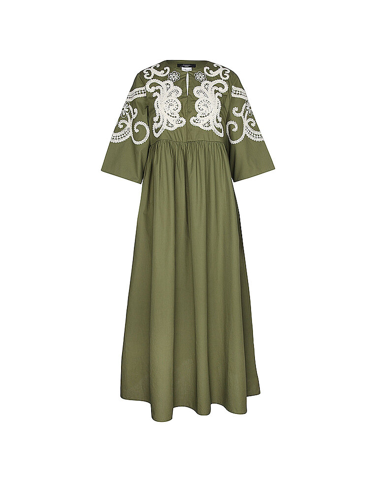 Max Mara Maxivestido oliva 42