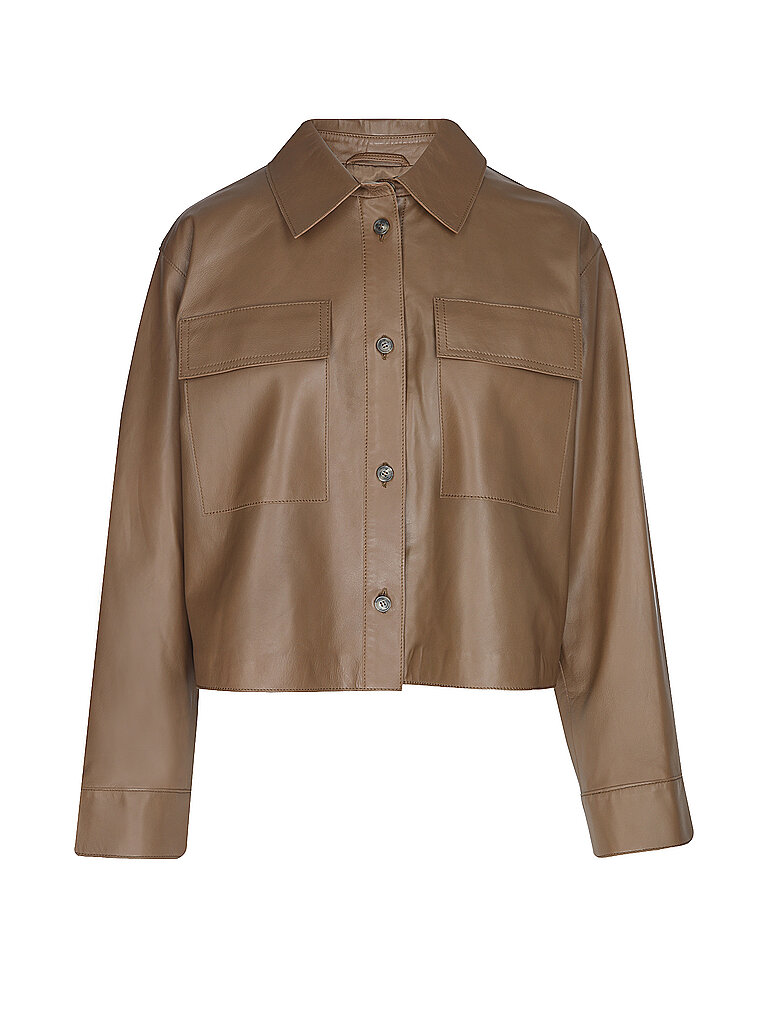 Chaqueta de cuero WKDPIOVRA marrón 38