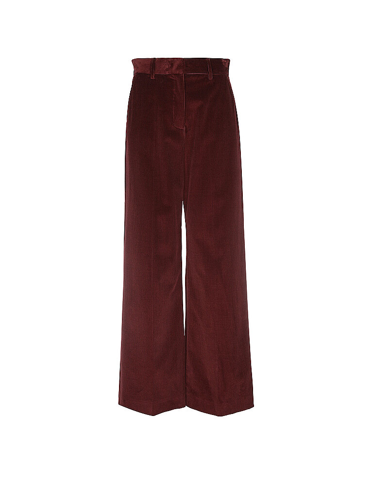 Weekend Max Mara Pantalones de pana WKDTANIA rojo oscuro