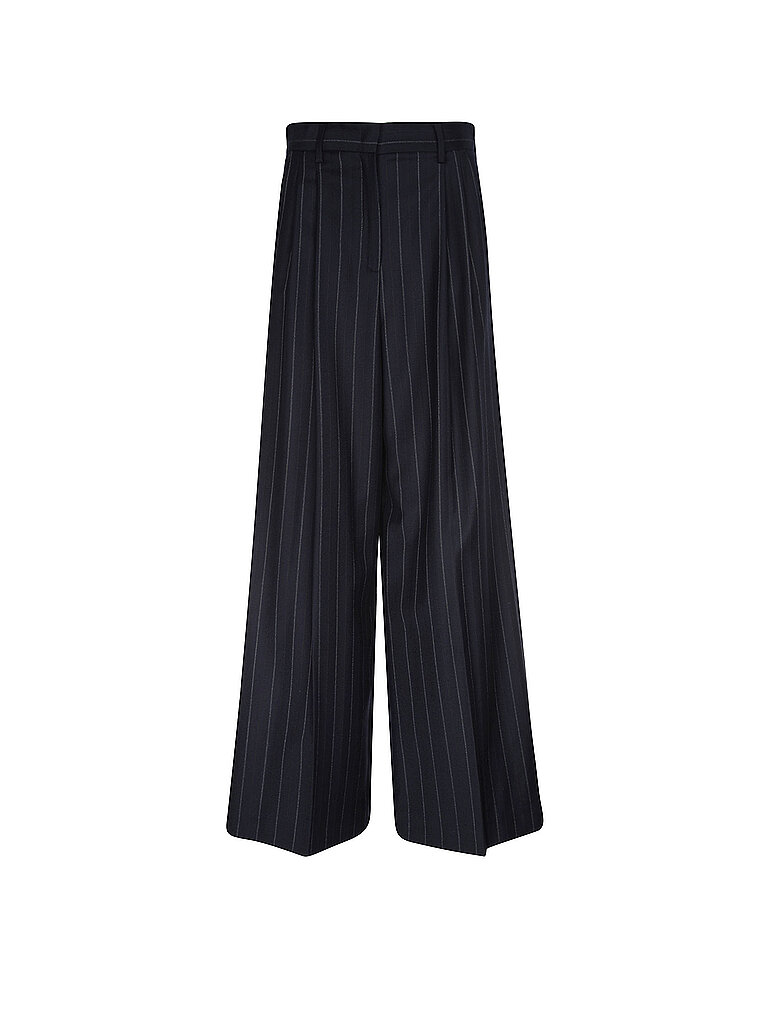 Weekend Max Mara Marlenehose WKDNEBBIE azul oscuro