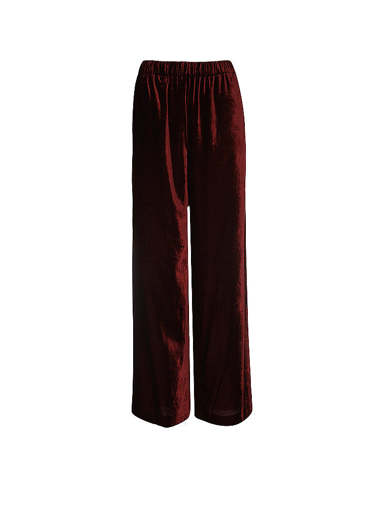 Weekend Max Mara Pantalón de negocios WKIEDRO rojo oscuro