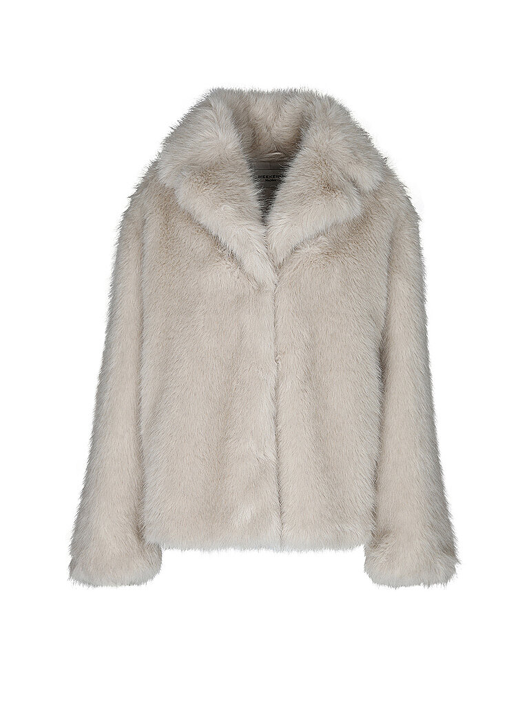 Weekend Max Mara Chaqueta de efecto pelo WKIOZIOSO crema