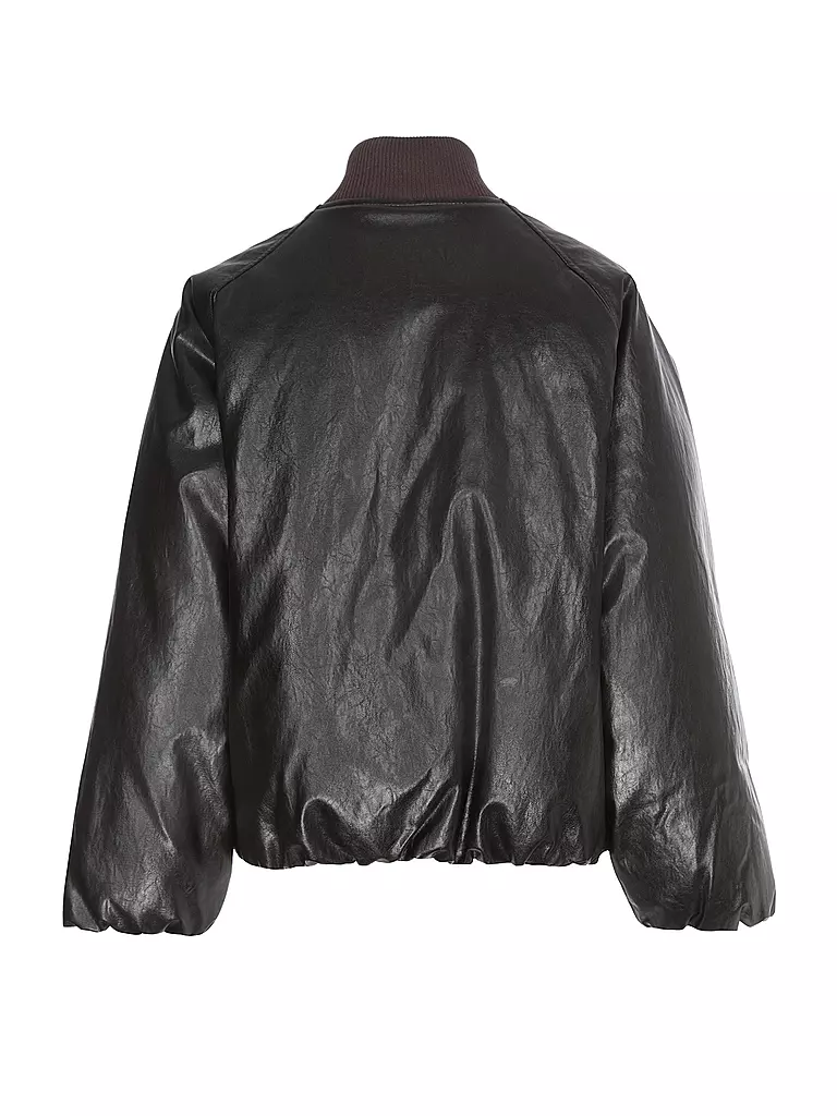 WEEKEND MAX MARA | Cazadora de plumón con efecto cuero POTENTE | Marrón