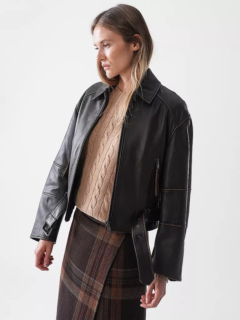 WEEKEND MAX MARA | Chaqueta de cuero EGIZIO | 