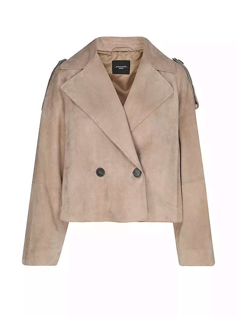 WEEKEND MAX MARA | Chaqueta de cuero MAGA | Marrón claro