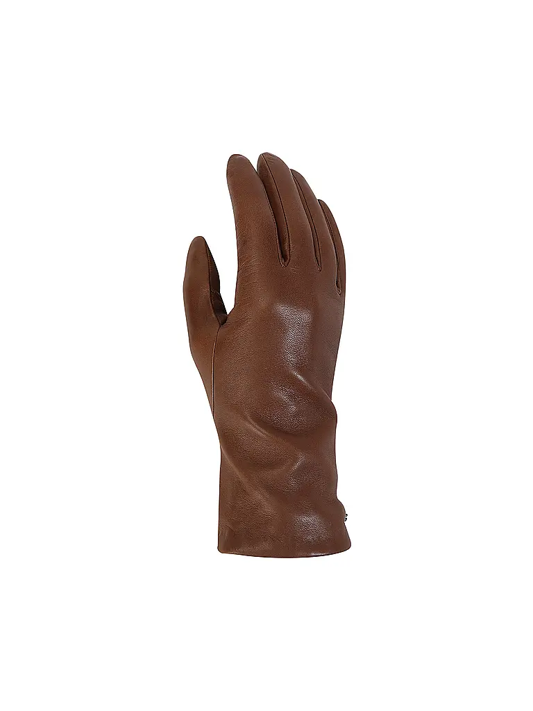 WEEKEND MAX MARA | Guantes de cuero SENAPESHORT | Marrón