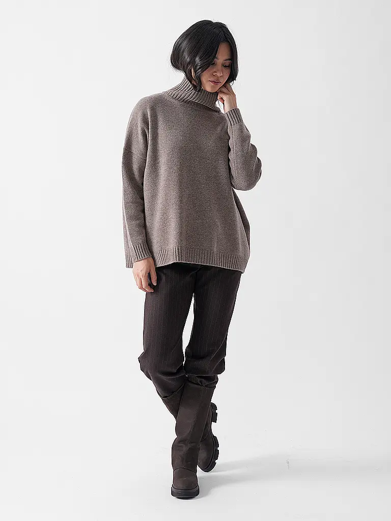WEEKEND MAX MARA | Jersey de cuello alto BORGIA | Marrón claro