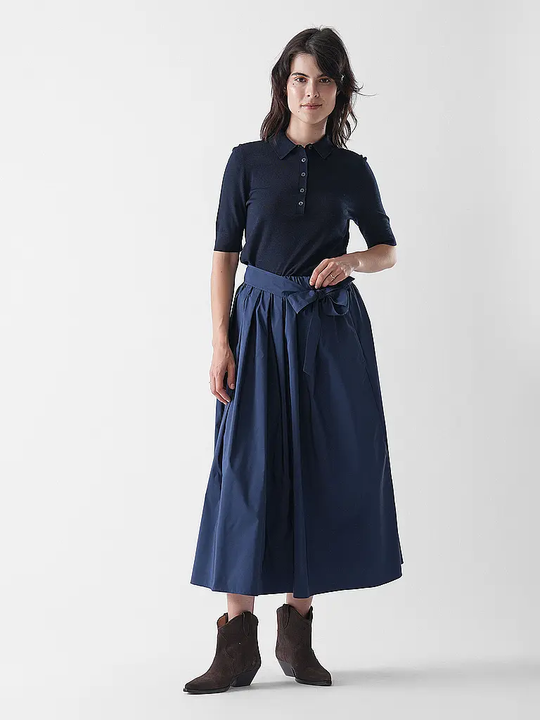 WEEKEND MAX MARA | Midi falda ZARDA | Azul oscuro