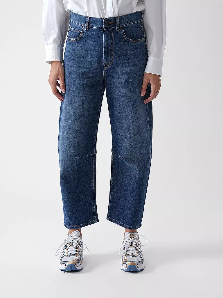 WEEKEND MAX MARA | Vaqueros Barrel Fit 7/8 CAPRILE | Azul oscuro