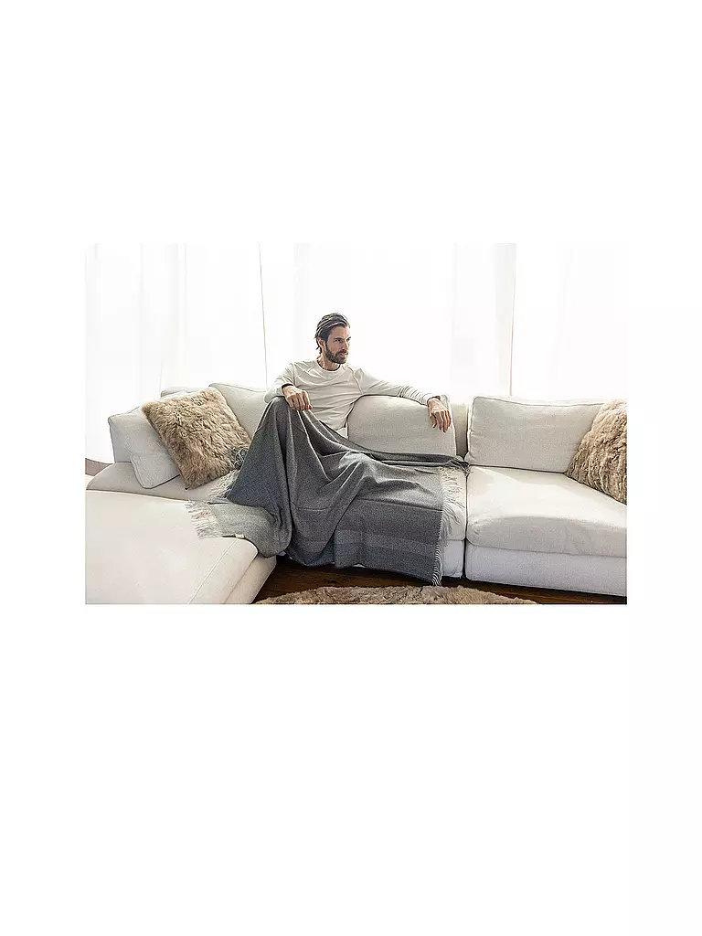 WEICH COUTURE ALPACA | Edelhaardecke BORREA 130x180cm Gris Oscuro |