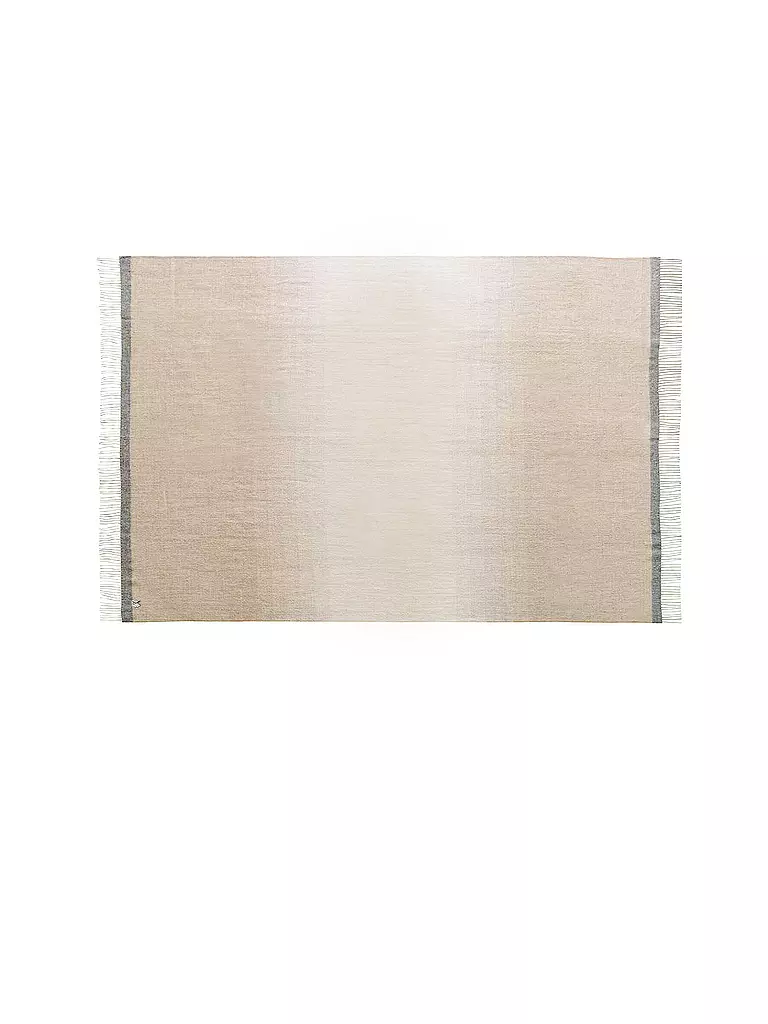 WEICH COUTURE ALPACA | Manta de pelo fino MERIMA 130x180cm Blanco/Beige | Beige