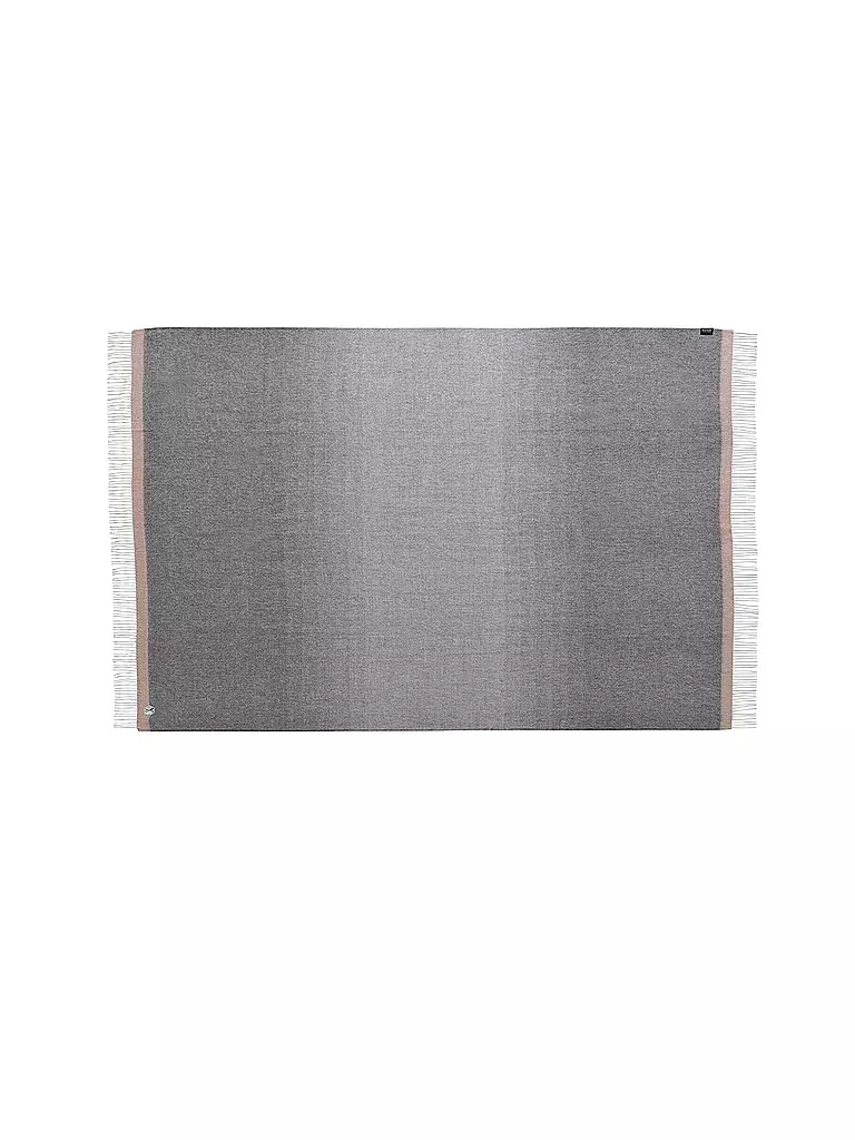 WEICH COUTURE ALPACA | Manta de pelo fino MERIMA 130x180cm Gris/Gris oscuro | Gris
