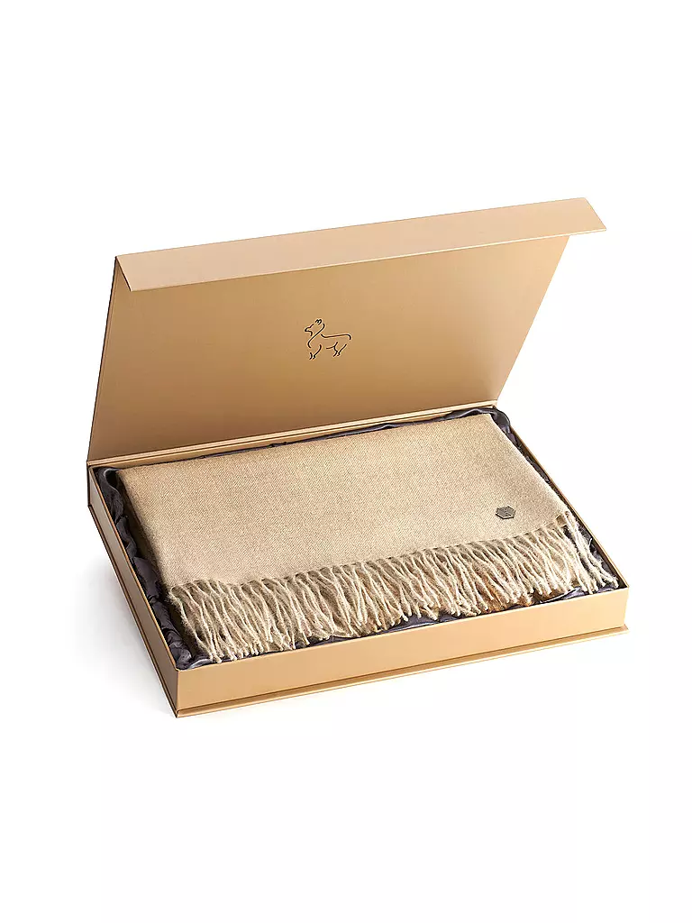 WEICH COUTURE ALPACA | Manta de pelo fino TIRA 130x180cm Beige | Beige