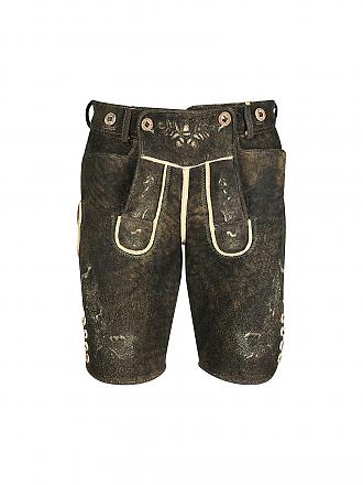 WEINBAUER | Pantalones de cuero "Wildruf" de piel de ciervo rojo