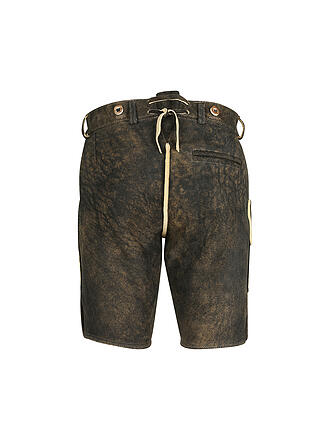 WEINBAUER | Pantalones de cuero "Wildruf" de piel de ciervo rojo