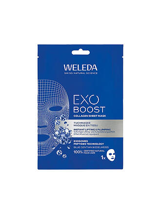 WELEDA | Exo Boost Collagen Mascarilla Facial de Tela con Genciana Azul 20ml
