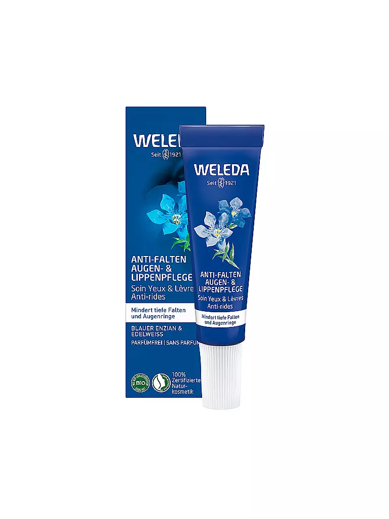 WELEDA | Anti Falten Augen- & Lippenpflege Blauer Enzian & Edelweiß 10ml | Sin color