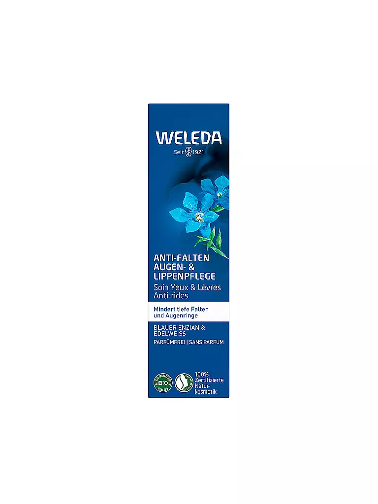WELEDA | Anti Falten Augen- & Lippenpflege Blauer Enzian & Edelweiß 10ml | 
