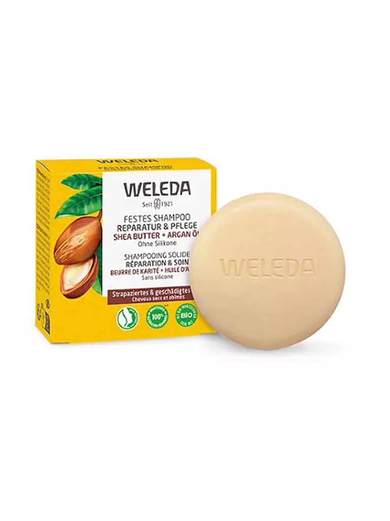 WELEDA | Champú sólido Reparación y Cuidado 50g | Sin color