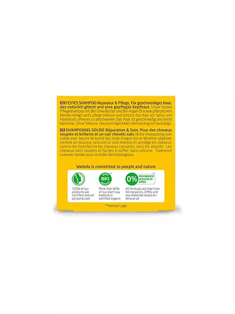 WELEDA | Champú sólido Reparación y Cuidado 50g | 