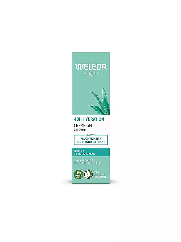 WELEDA | Crema facial - Crema-Gel Hidratación 48h 30ml | Sin color