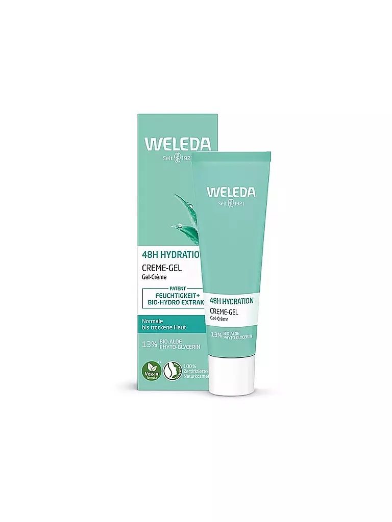 WELEDA | Crema facial - Crema-Gel Hidratación 48h 30ml | Sin color