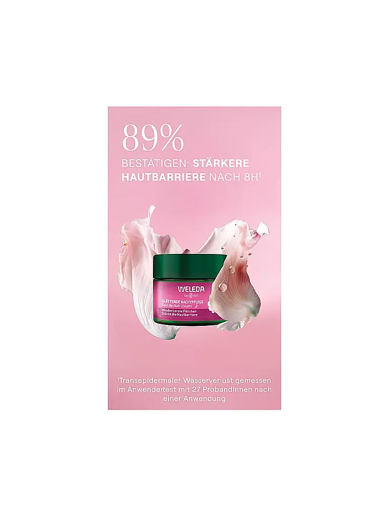 WELEDA | Crema facial - Cuidado de noche de rosa silvestre y té blanco 40 ml | Sin color