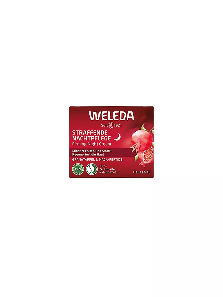 WELEDA | Cuidado de noche reafirmante Granada y péptidos de maca 40 ml | Sin color