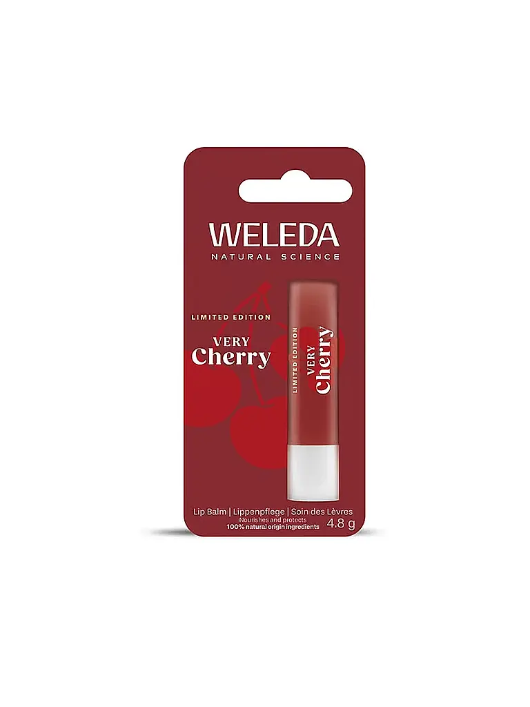 WELEDA | Cuidado labial - Bálsamo labial Very Cherry Edición Limitada | Sin color