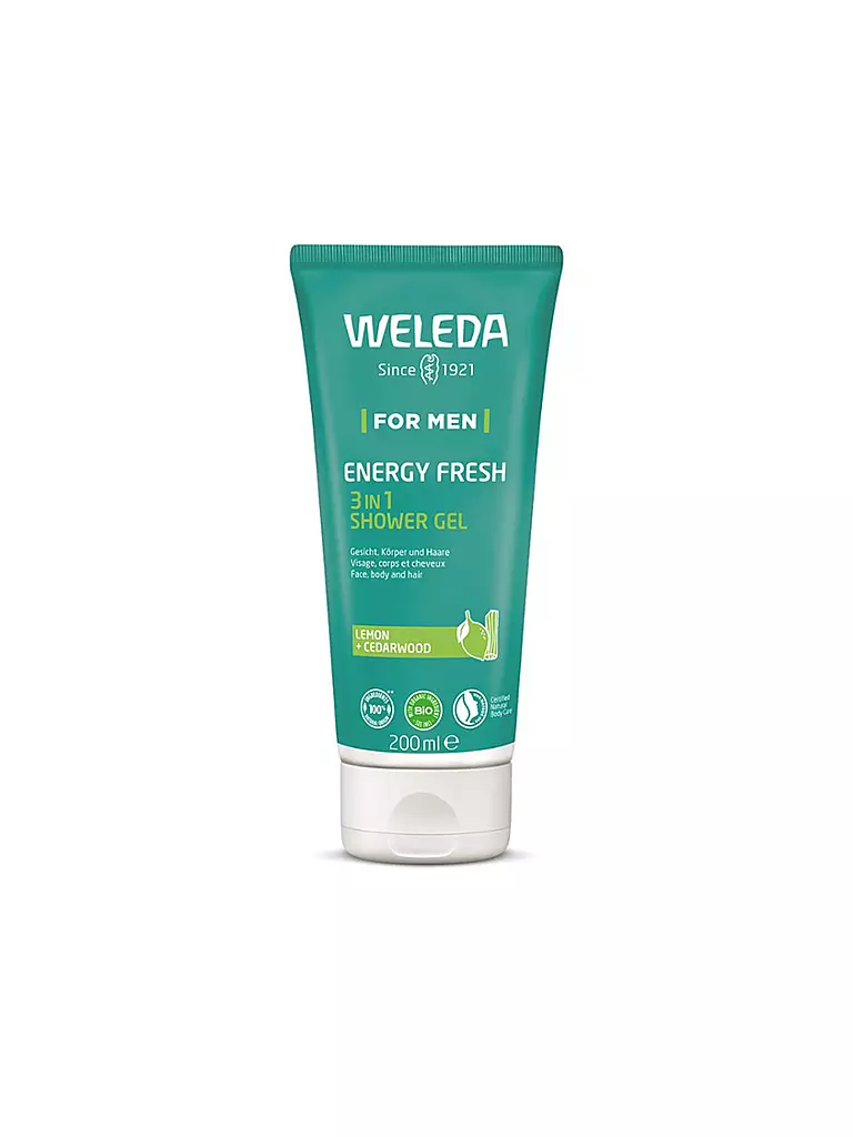 WELEDA | FOR MEN Energy Fresh Gel de Ducha 3en1 200ml | Sin color
