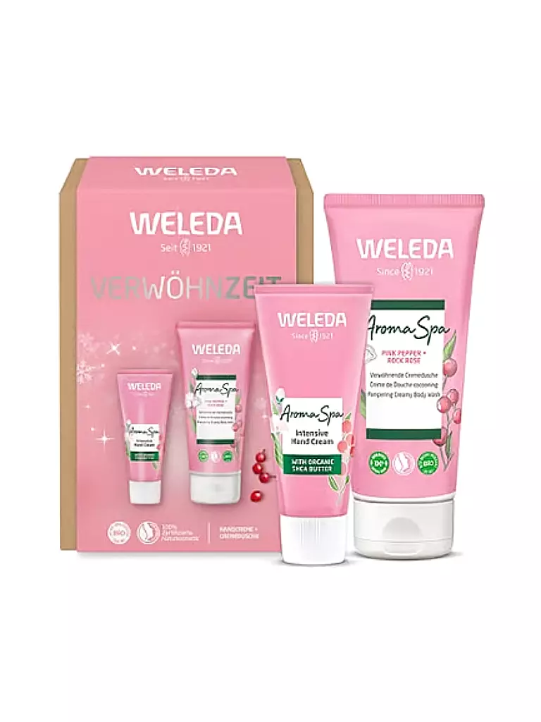 WELEDA | Geschenkset - Limited Edition Aroma Spa Shower & Handcreme 200ml / 50ml | Sin color
