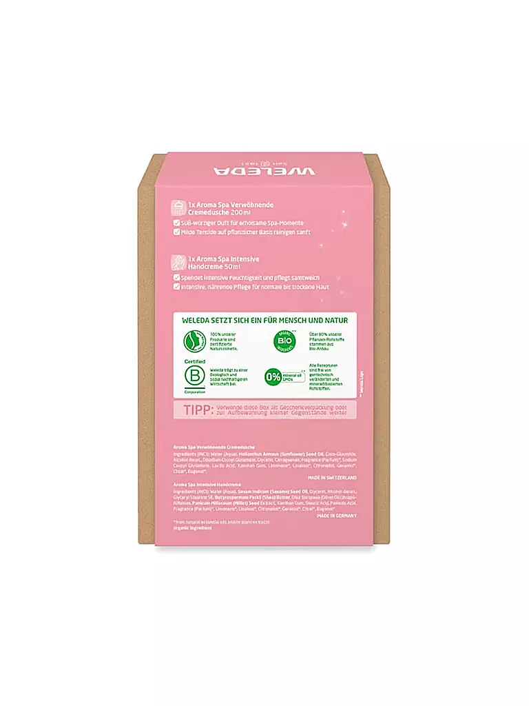 WELEDA | Geschenkset - Limited Edition Aroma Spa Shower & Handcreme 200ml / 50ml | Sin color