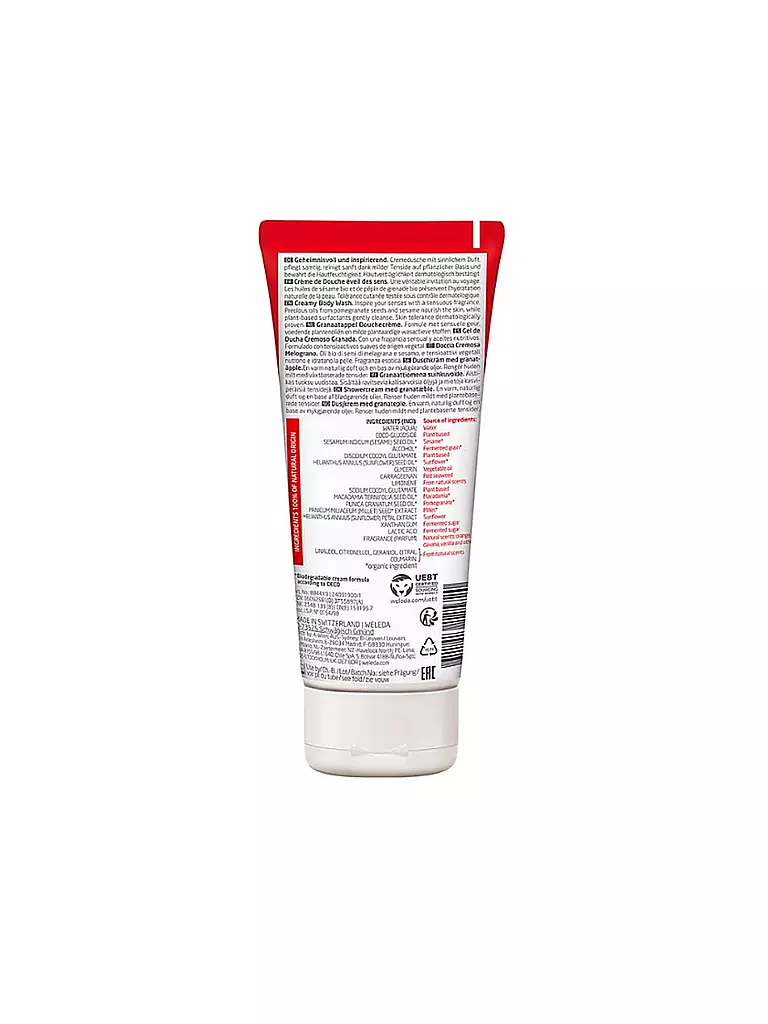 WELEDA | Inspire - Ducha de Belleza Granada 200ml | Sin color