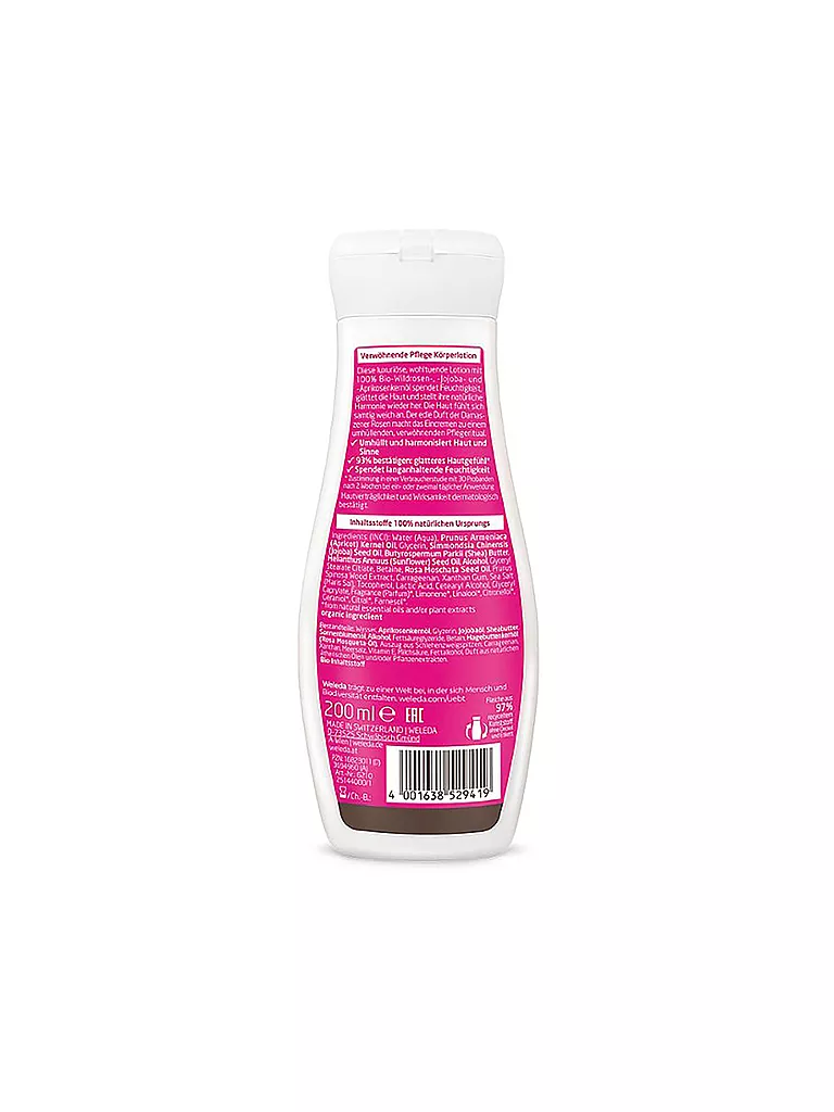 WELEDA | Loción Corporal Cuidado Delicado Rosa Silvestre 200ml | Sin color