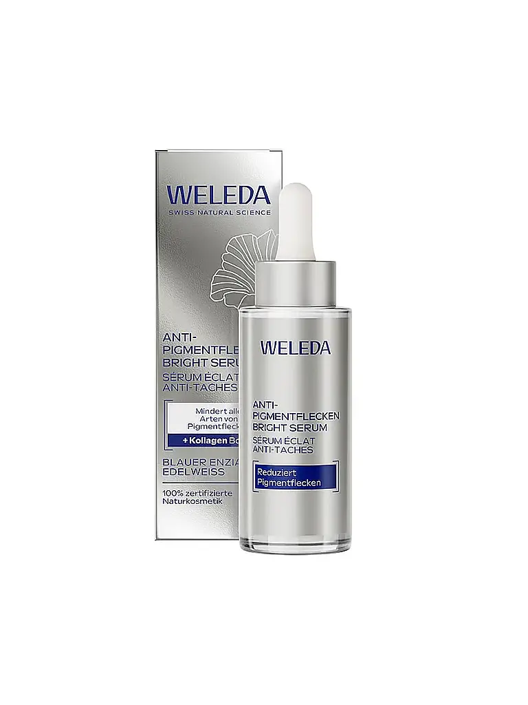 WELEDA | Sérum Iluminador Anti-Pigmentflecken con Genciana Azul y Edelweiss 30 ml | 