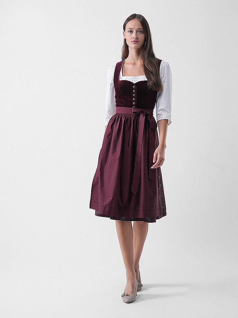 Wenger Dirndl ELLA rojo oscuro 34