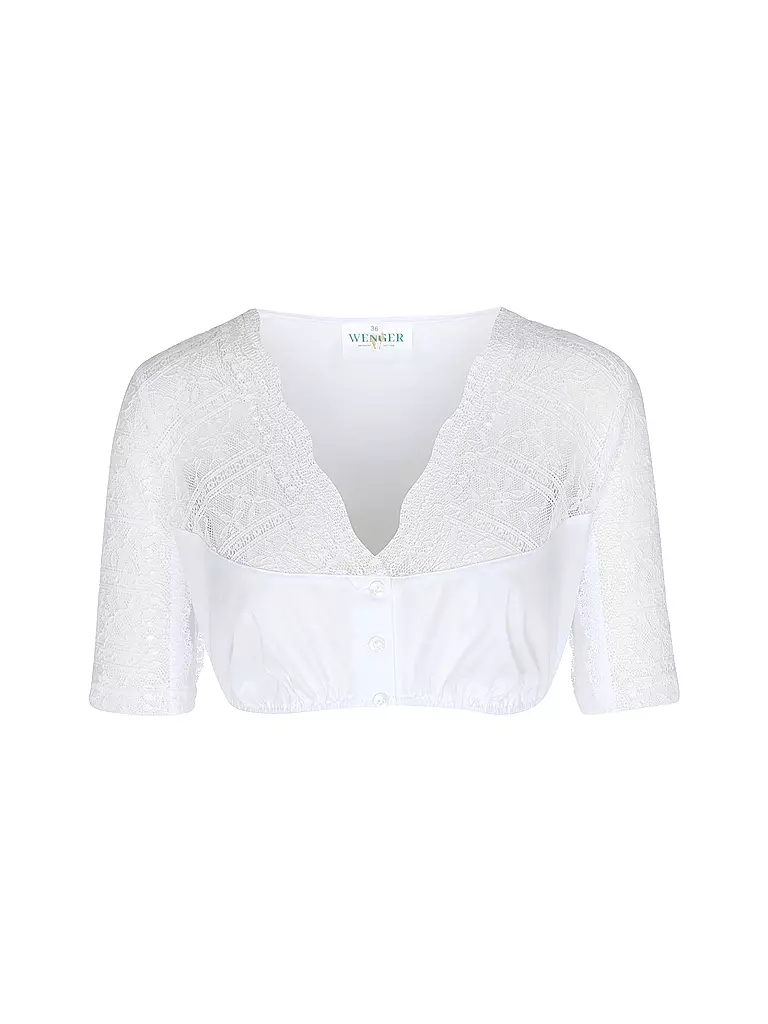WENGER | Blusa de Dirndl ANETTE | Blanco