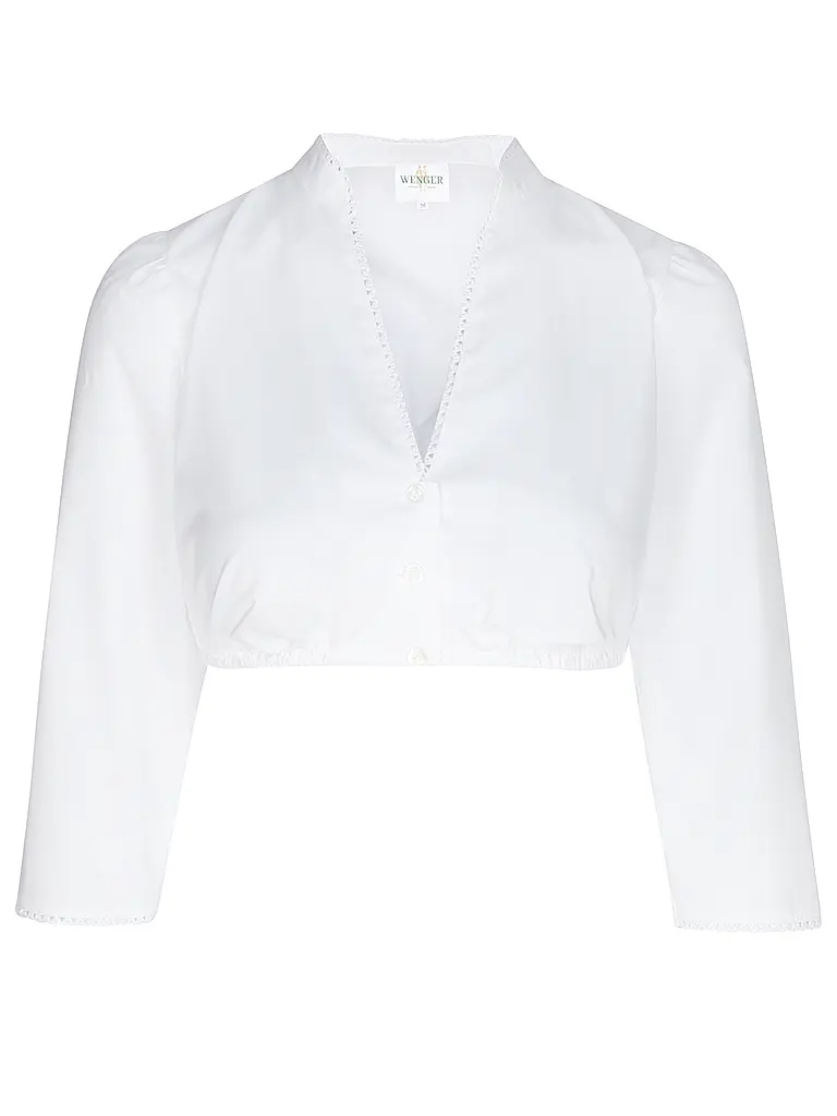 WENGER | Blusa de Dirndl BABSI | Blanco