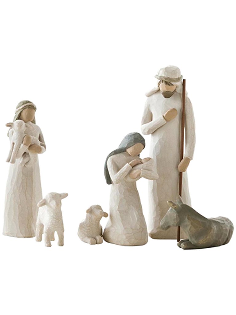 Willow Tree Figura decorativa - Nacimiento - Sagrada Familia 23cm blanco