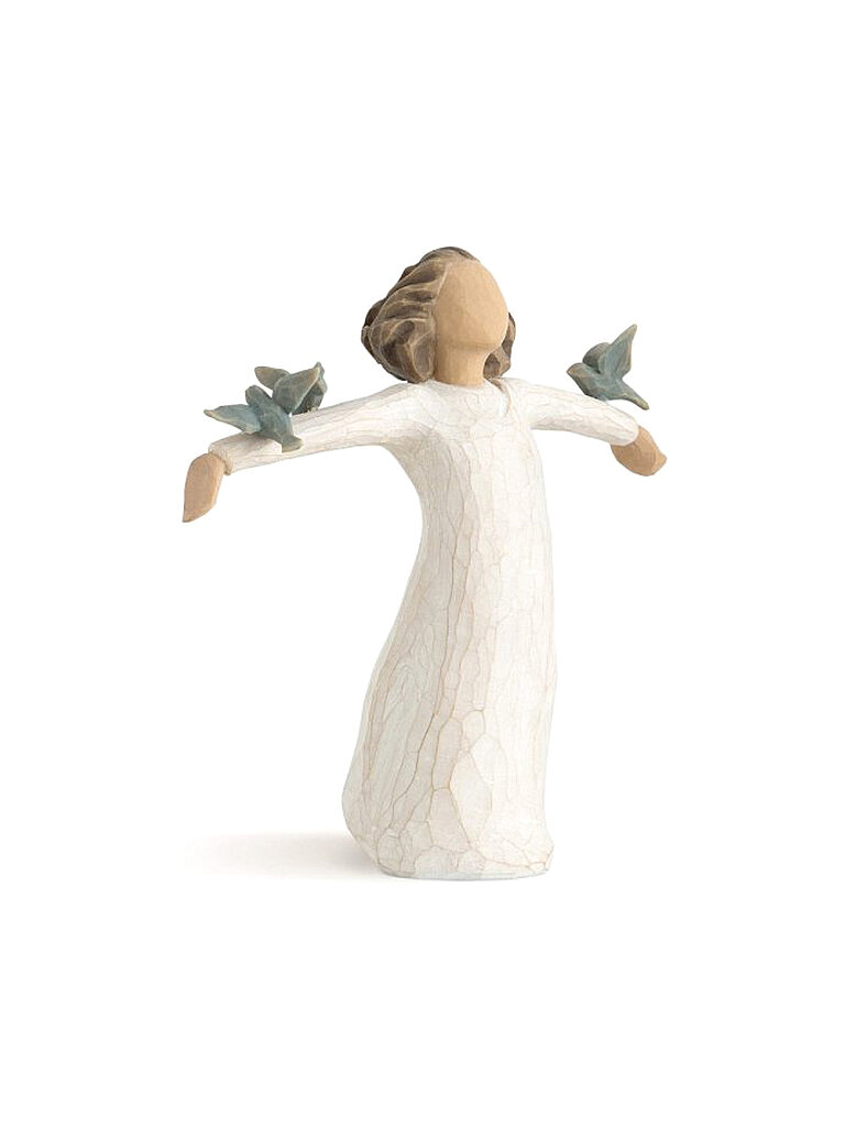 Willow Tree Figura - Happiness 14 cm blanco