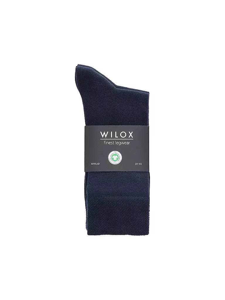 WILOX | Calcetines paquete de 5 azul oscuro | Azul oscuro