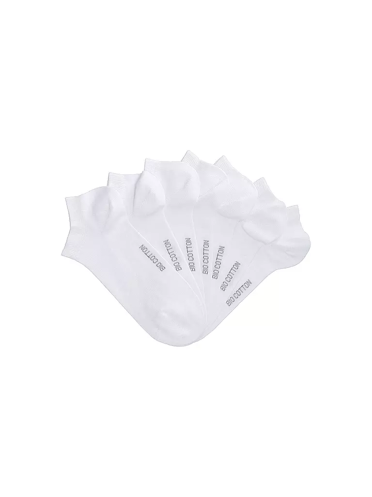 WILOX | Calcetines sneaker paquete de 7 blanco | 