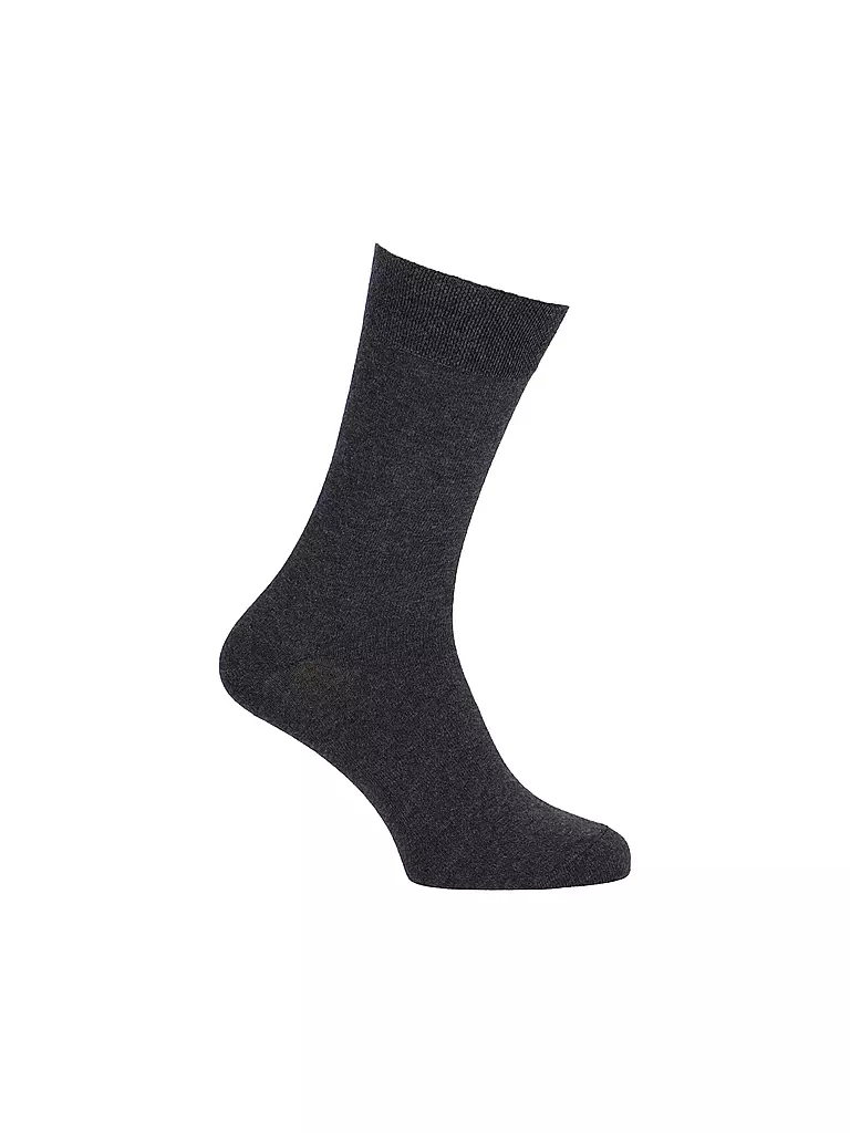 WILOX | Paquete de 5 calcetines gris antracita jaspeado | Gris
