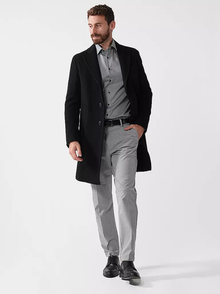 WINDSOR | Abrigo de lana CENTRO | Negro