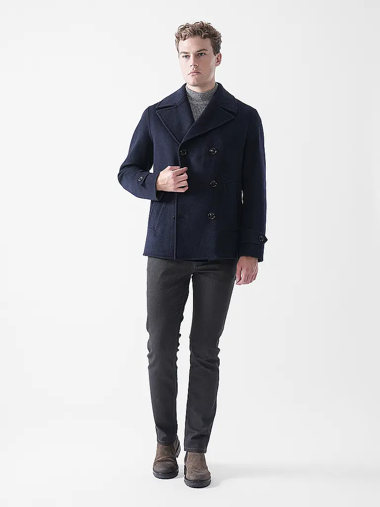 WINDSOR | Abrigo de lana DOPPIO | dunkelblau