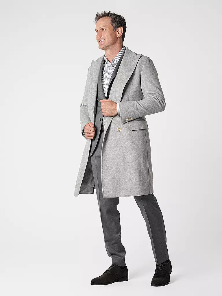 WINDSOR | Abrigo de lana | Gris claro