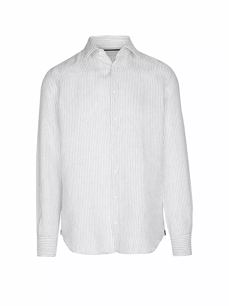 WINDSOR | Camisa de lino corte regular | Azul